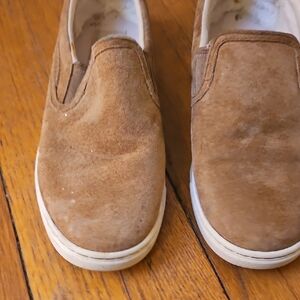 UGG Men's Tan Suede Slip-On Loafers